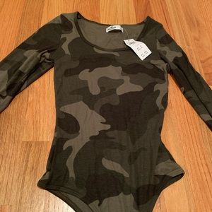 Camo Hollister bodysuit